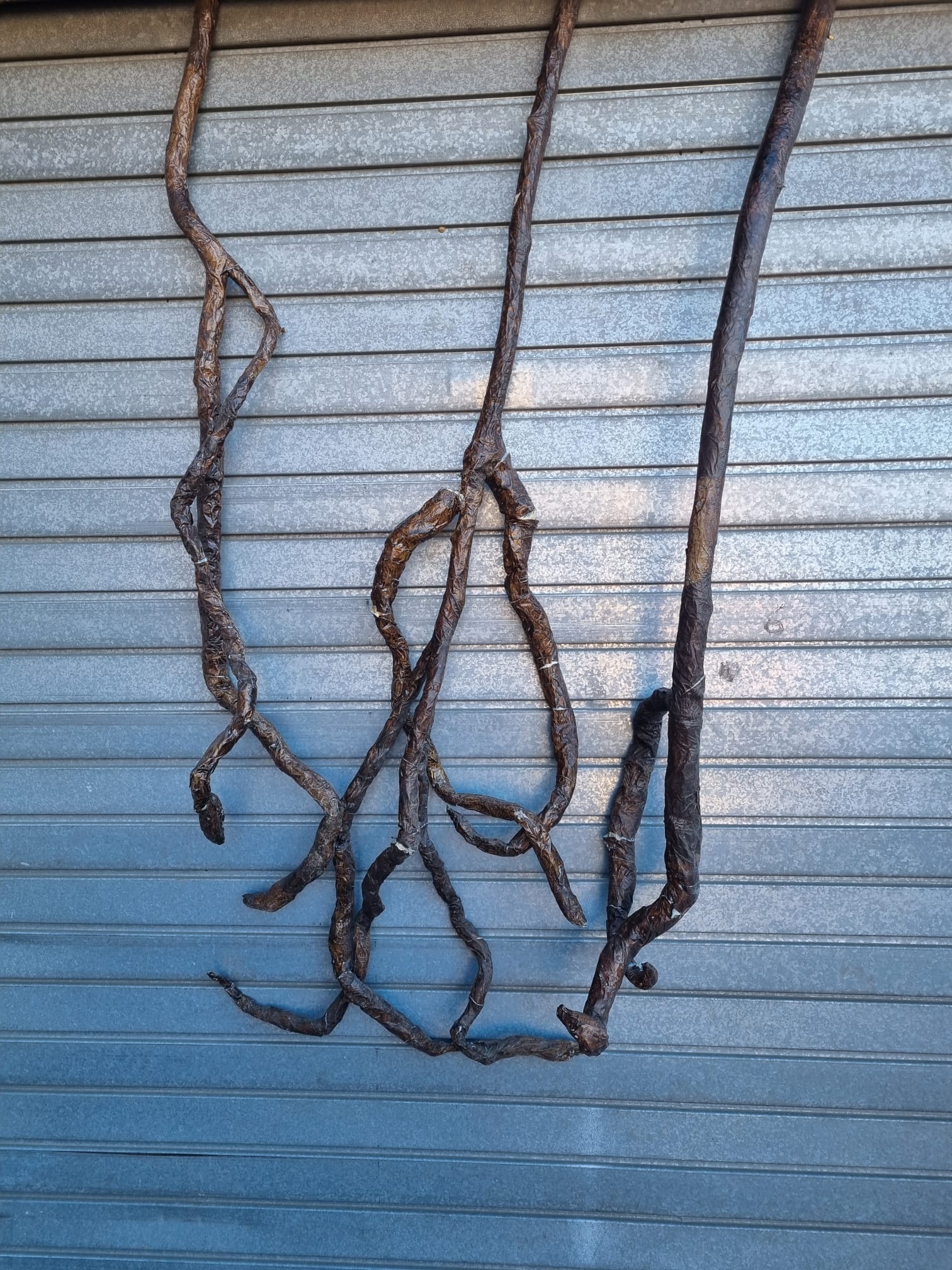 ramas liana tronco ficticio papel mache